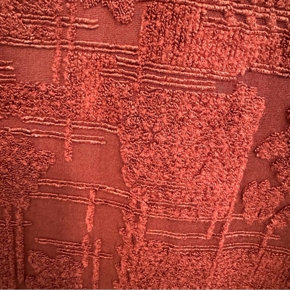 John Mark Dark Spice Textured Wide Leg Pants - Picture 3 of 5